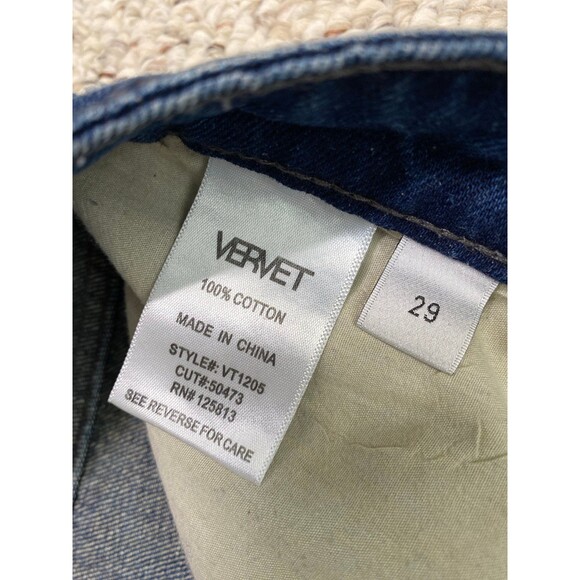 29 Buckle Vervet 90s Boyfriend High-Rise Exposed Button Fly Ripped Distressed - Picture 7 of 7